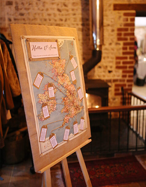 travel theme map wedding table plan ideas upwaltham barns