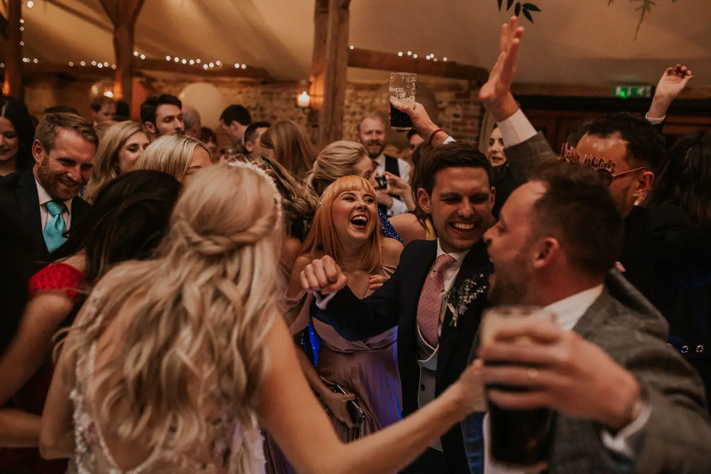upwaltham barns wedding gallery receptions guests dancing