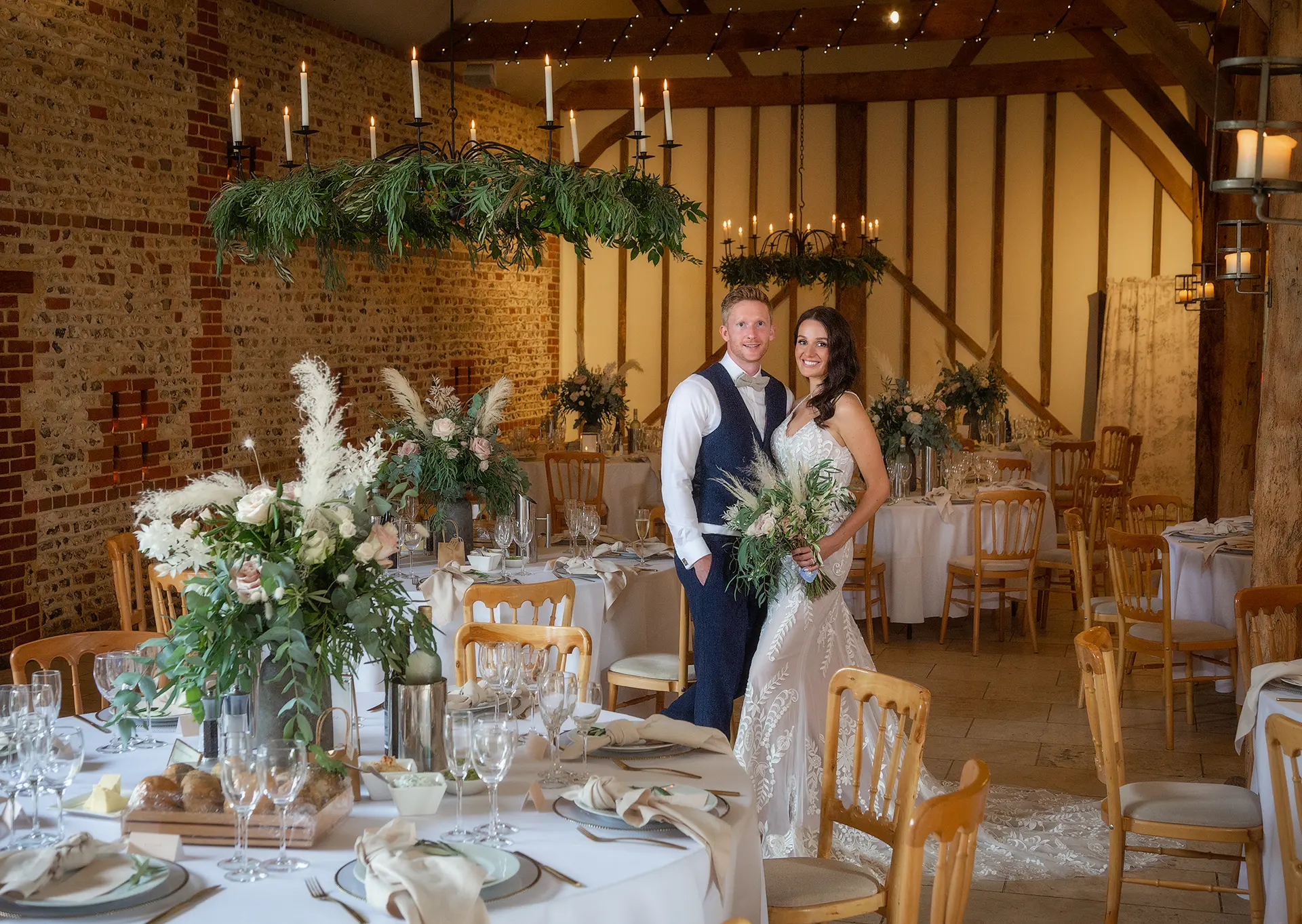 upwaltham barns wedding gallery receptions south barn couple