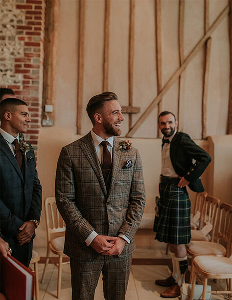 groom-tweed wedding suit upwaltham barns