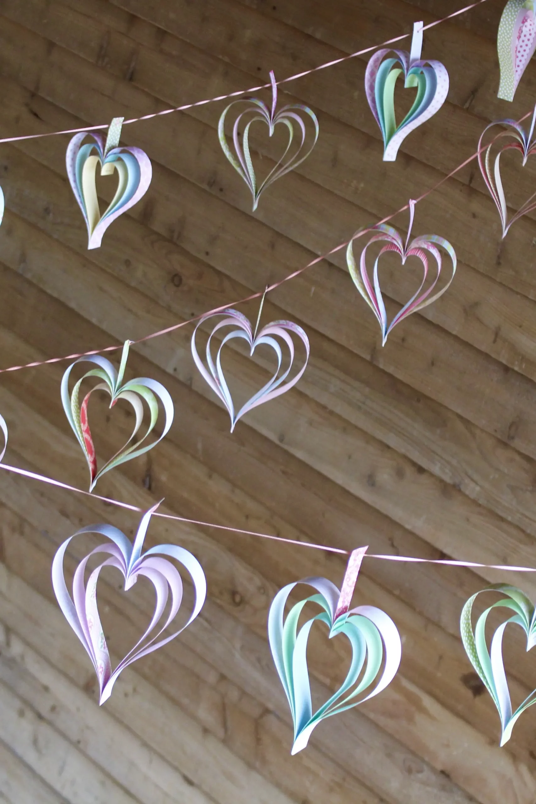 upwaltham barns weddings garlands paper hearts
