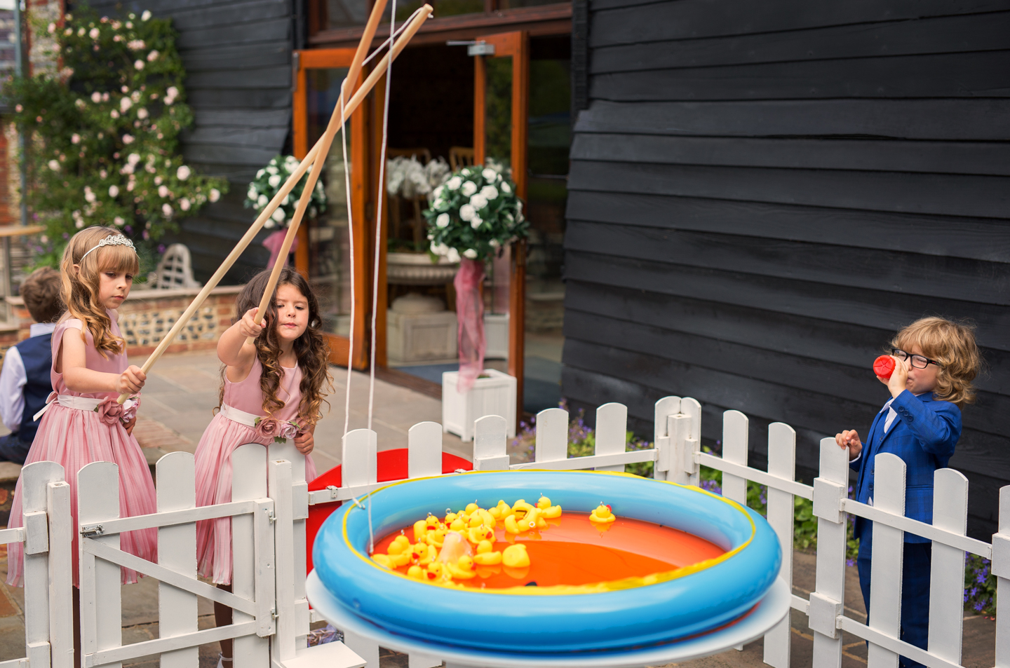 Upwaltham Barns hook a duck childrens entertainment game