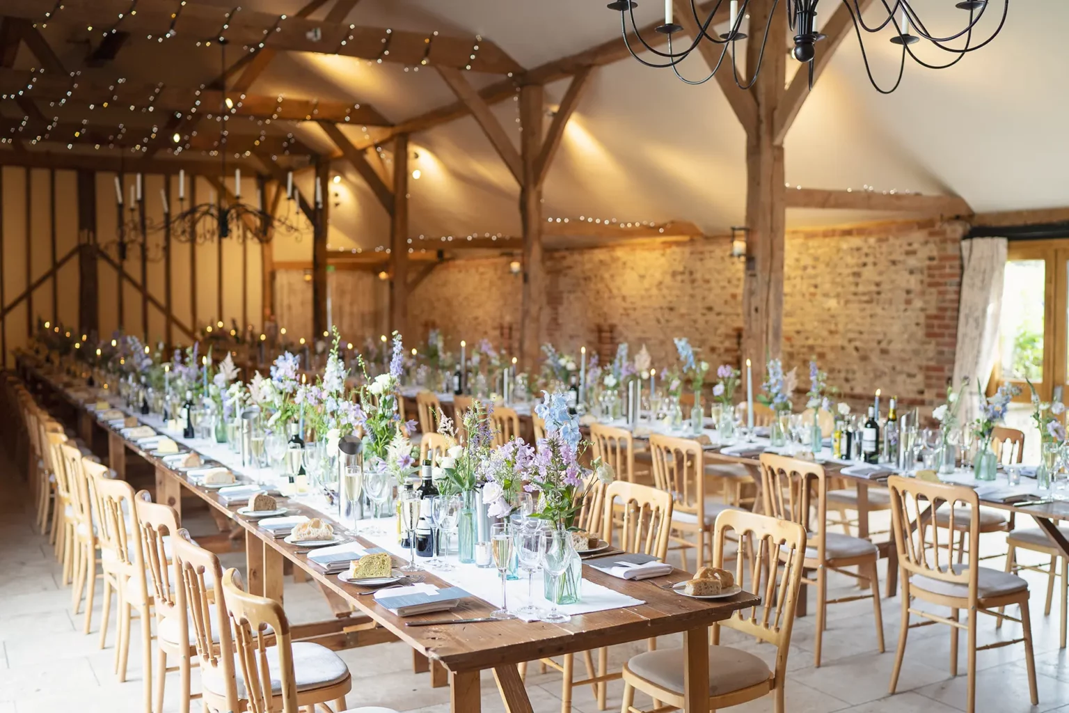 upwaltham barns weddings candles tables