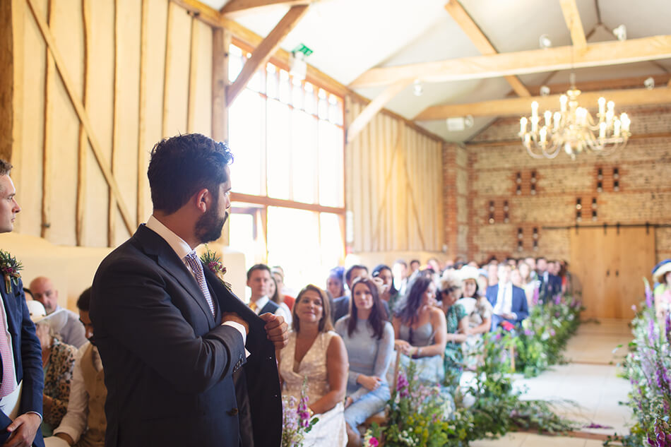 groom ceremony upwaltham barns