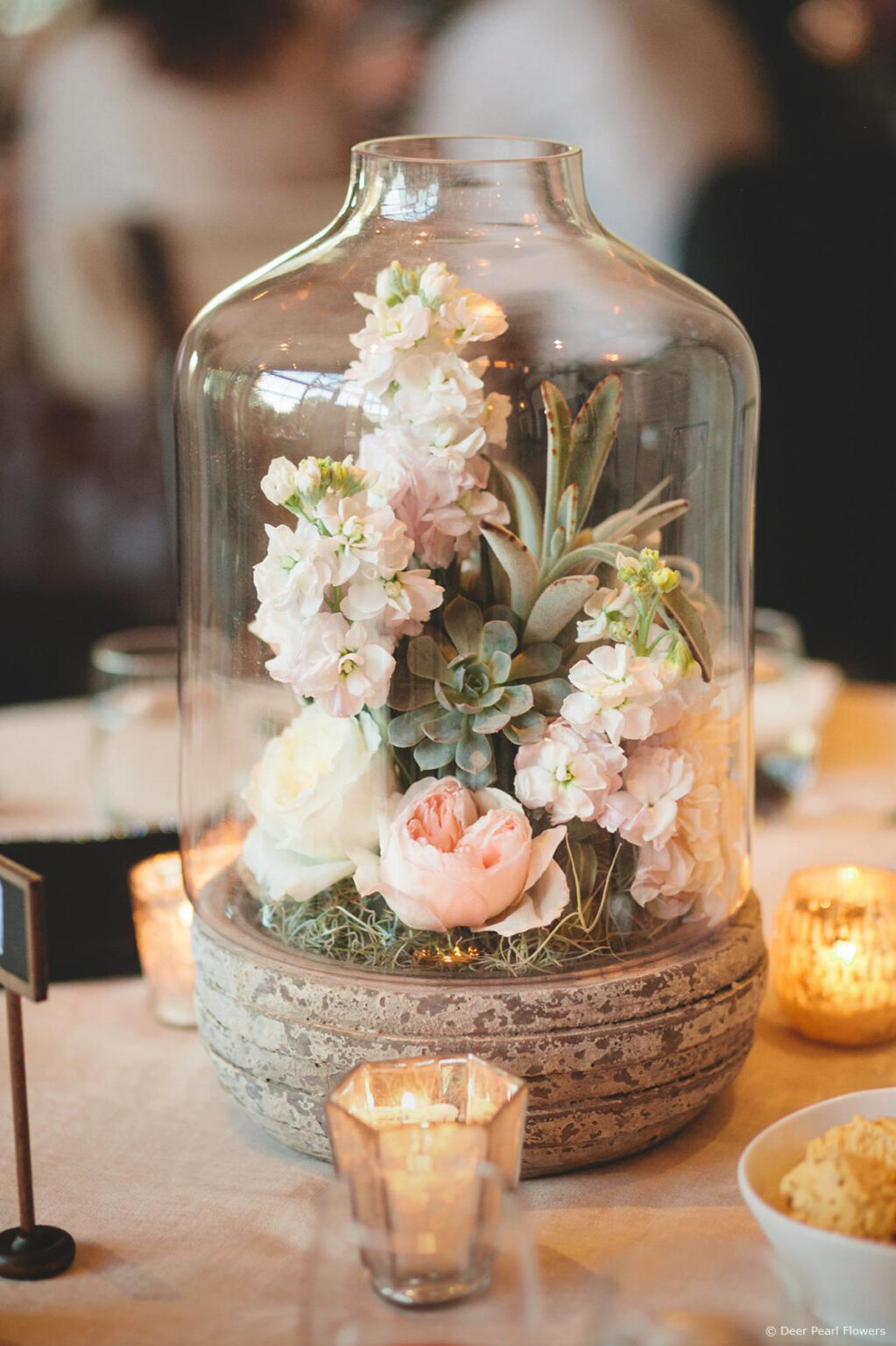 6.Spring wedding flowers cloches Deer Pearl Flowers