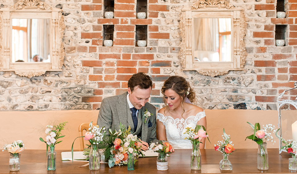 Upwaltham Barns summer wedding blog post