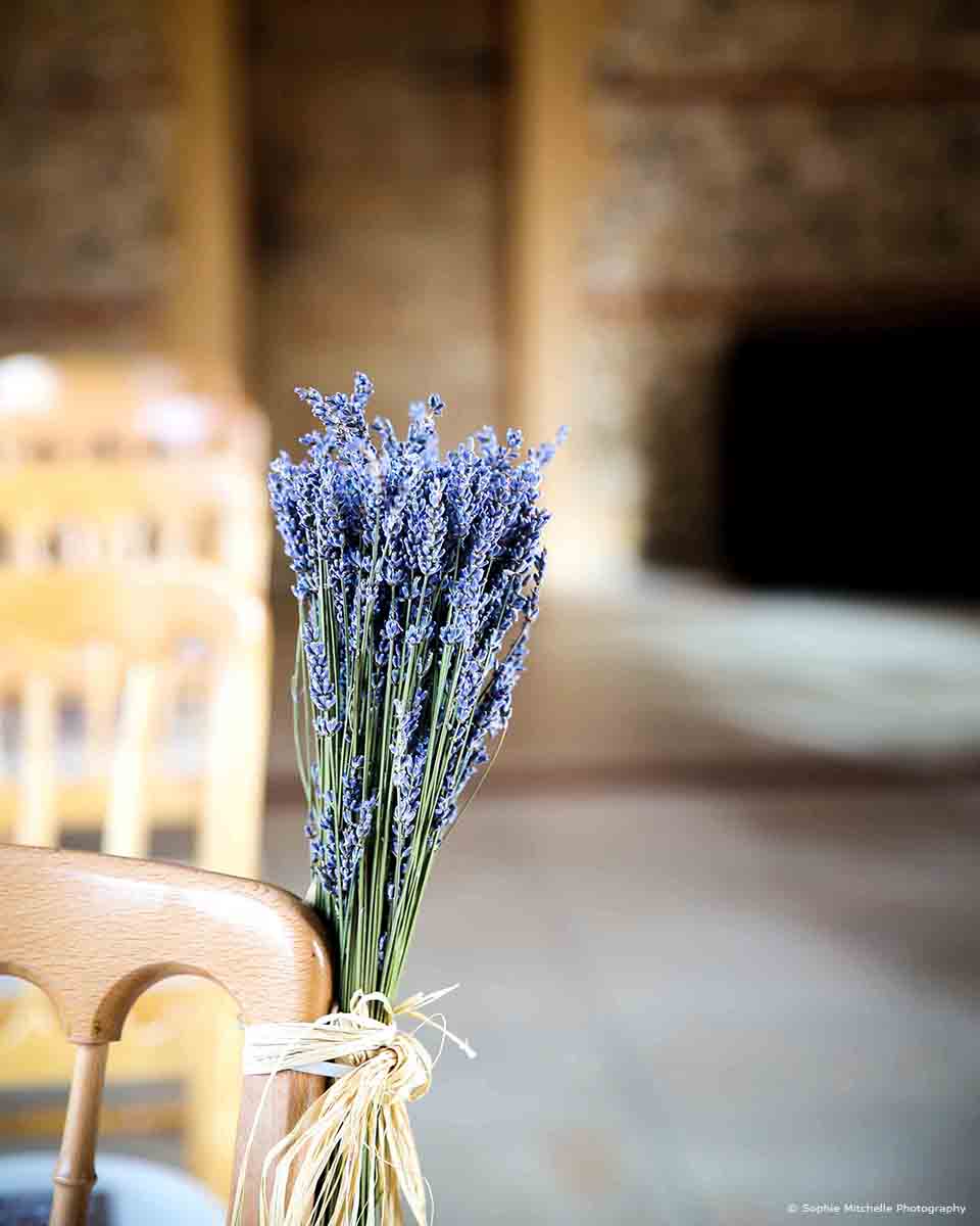 aisle posies rustic wedding east barn upwaltham barns