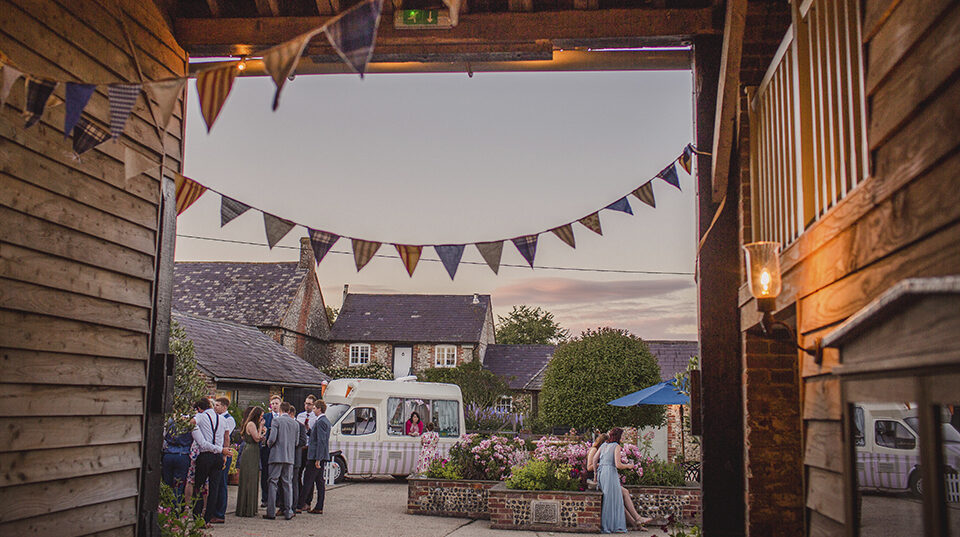 bunting coutry wedding upwaltham barns