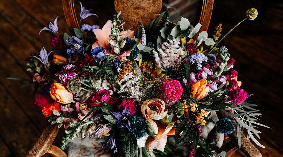 colourful wedding bouquet ideas