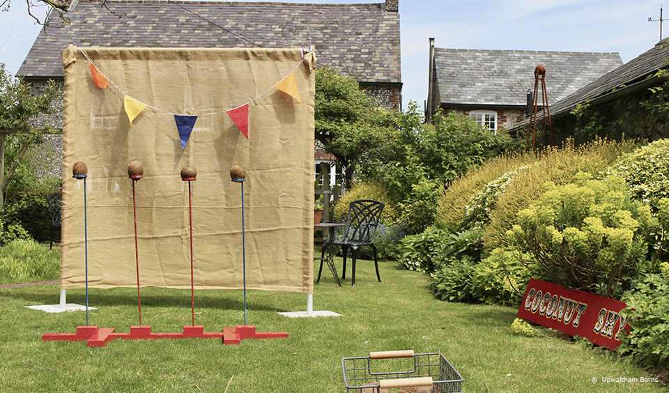 garden games wedding upwaltham barns