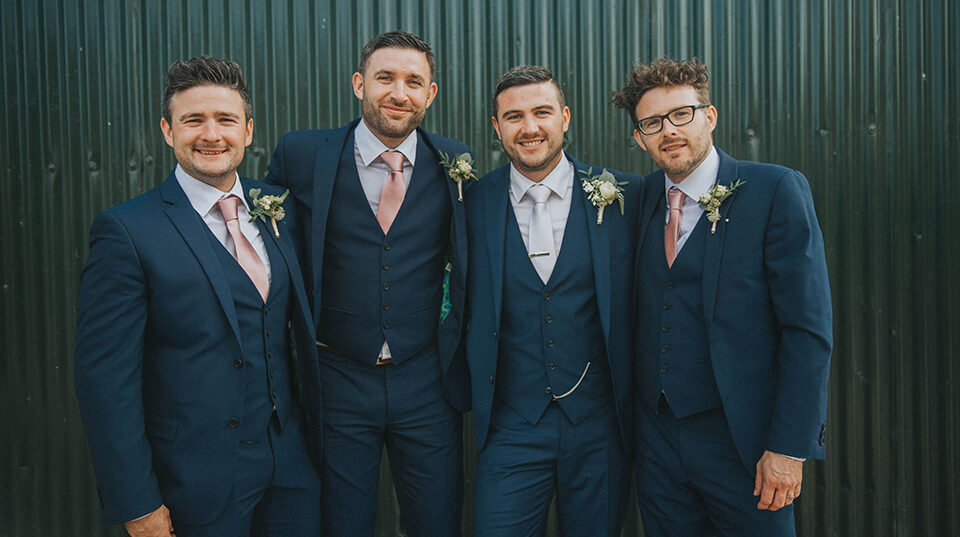 groomsmen navy wedding suits upwaltham barns