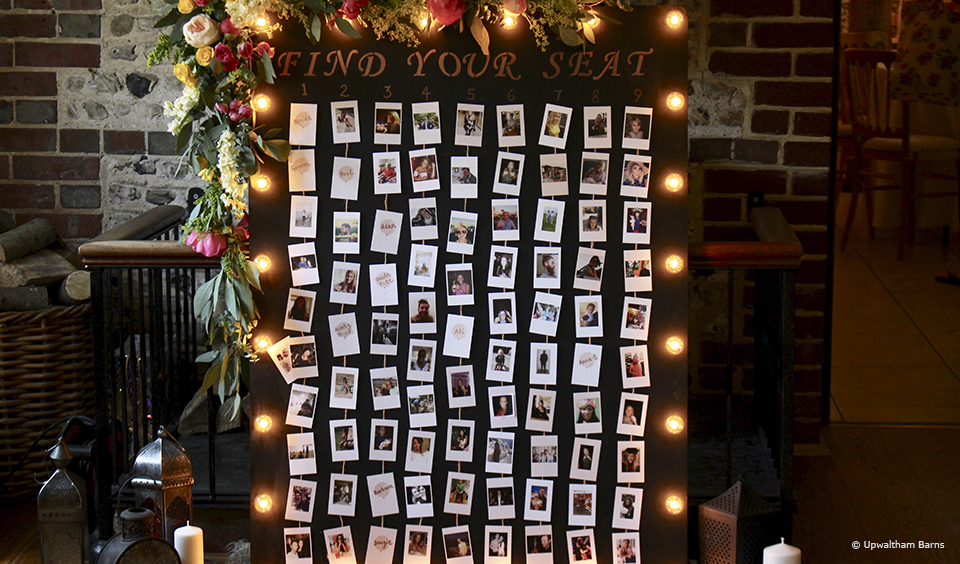 photo wedding table plan idea upwaltham barns