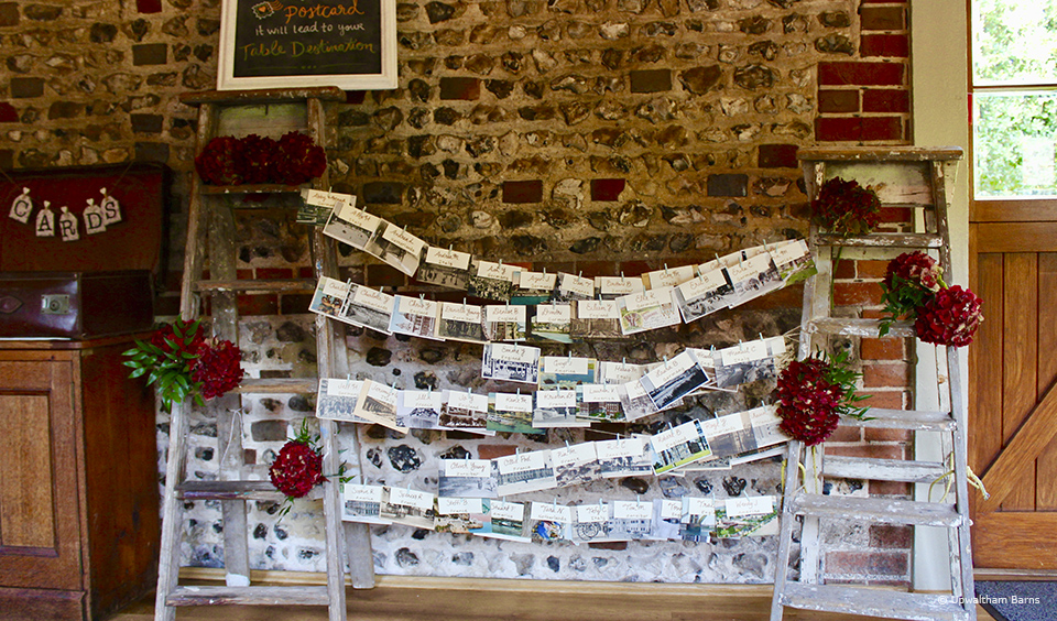 postcard wedding table plan ideas upwaltham barns