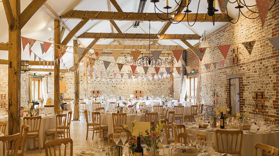 south barn rustic wedding reception upwaltham barns
