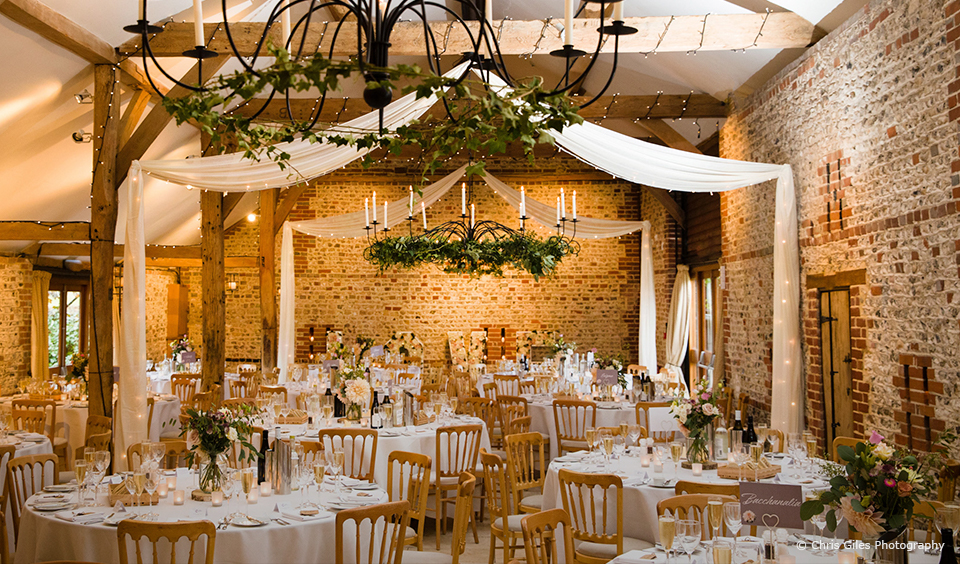 south barn wedding reception upwaltham barns