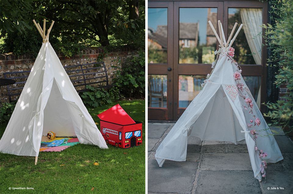 tipi children wedding entertainment upwaltham barns