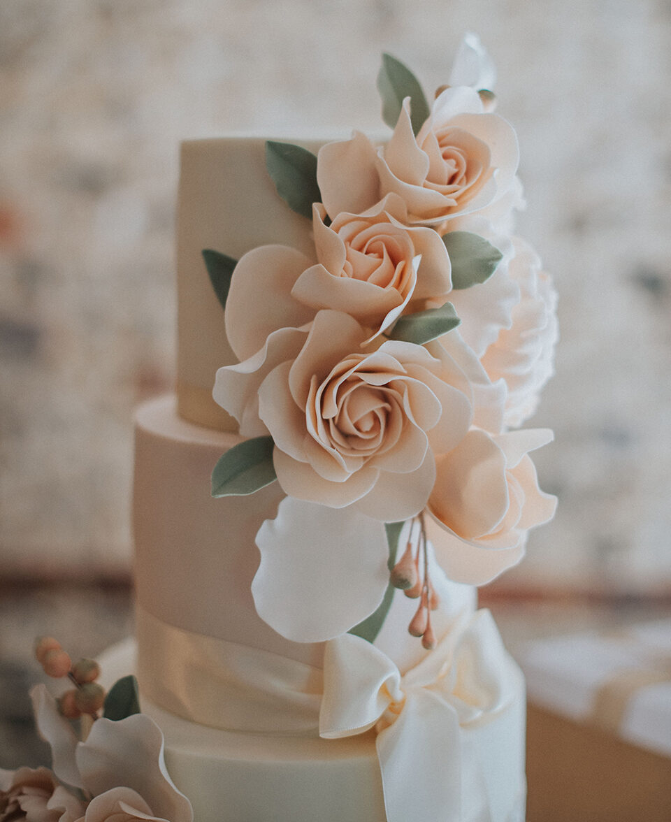 traditional wedding cake upwaltham barns