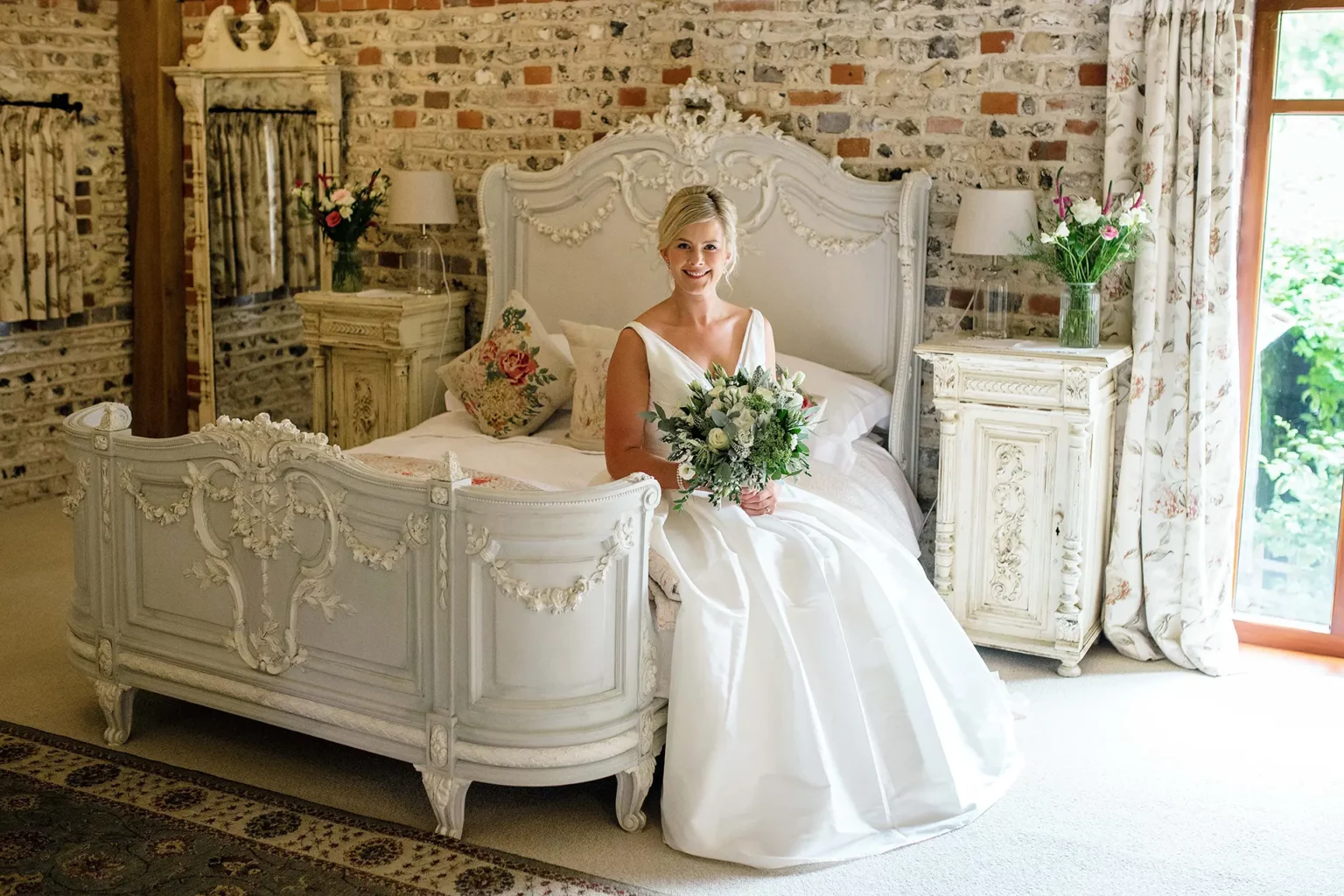 upwaltham barns wedding gallery bride honeymoon suite