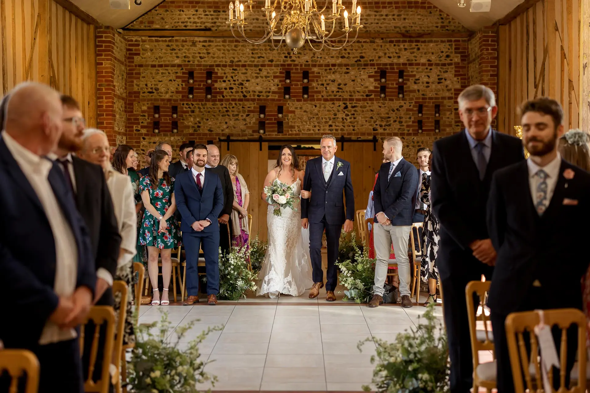 upwaltham barns wedding gallery ceremonies bride father