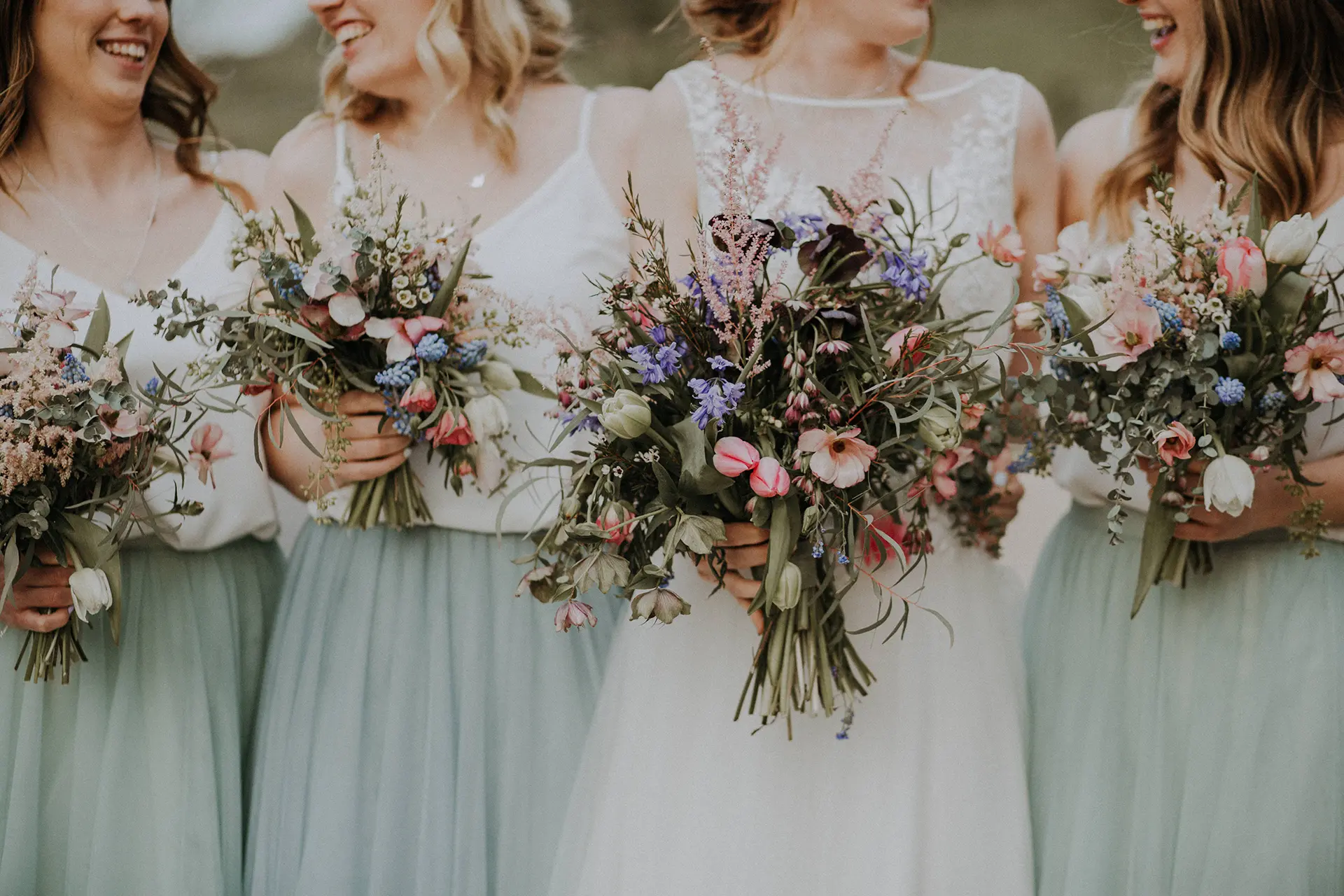 upwaltham barns wedding gallery spring bridesmaids