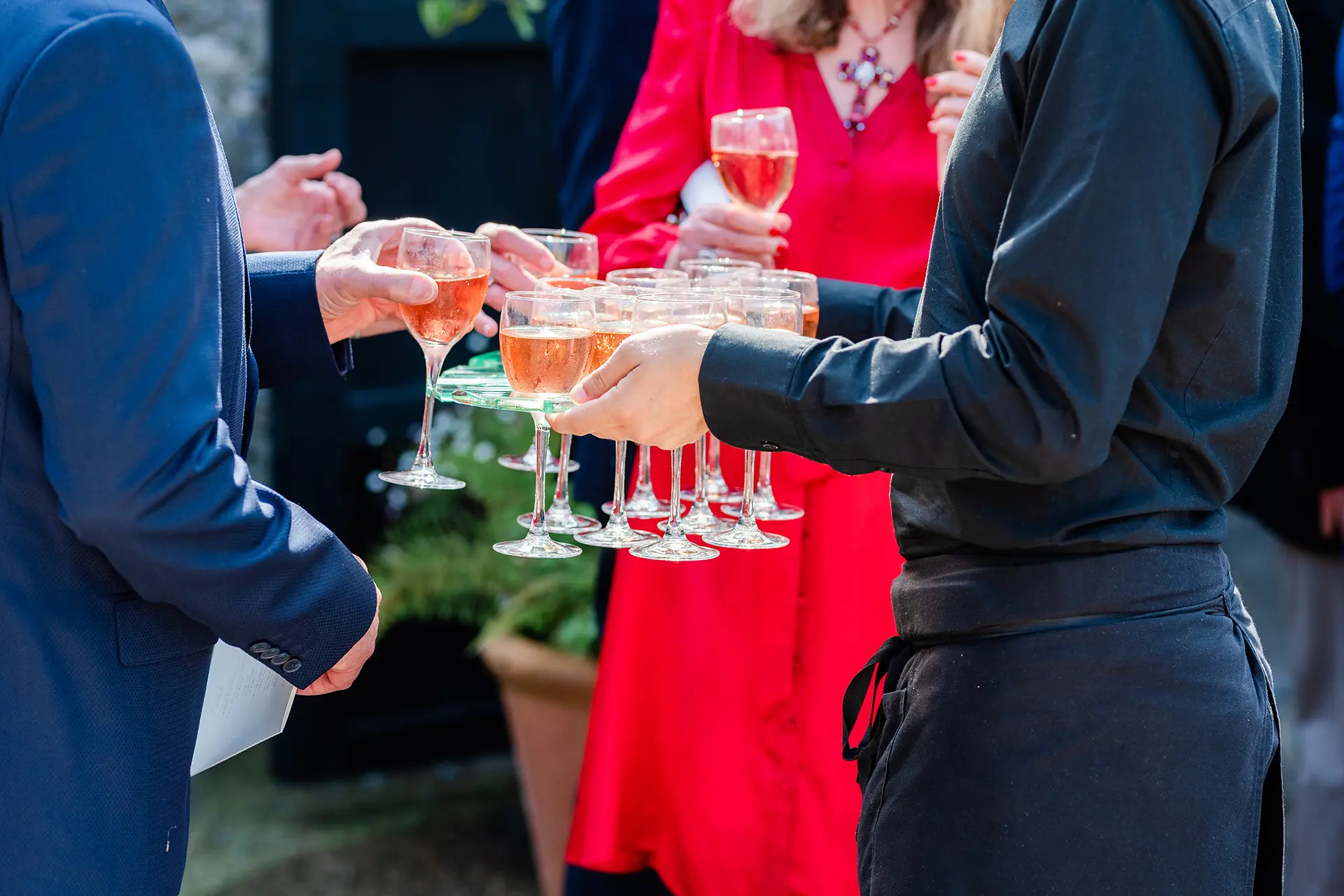 upwaltham barns wedding stable bar guests drinks