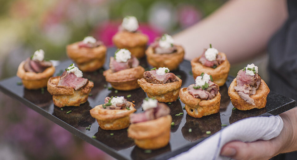 wedding canapes drinks reception upwaltham barns