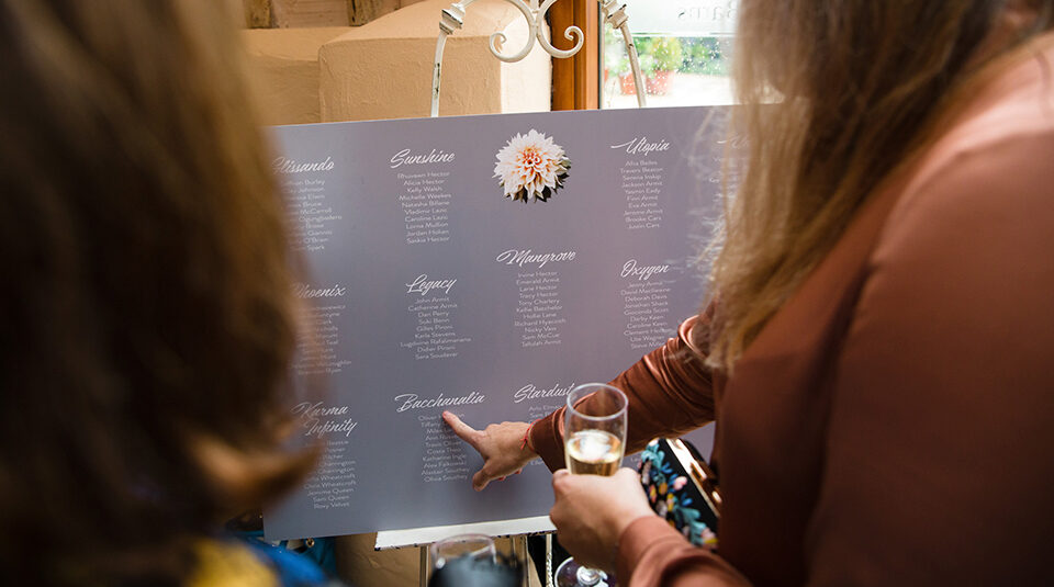 wedding table plan upwaltham barns