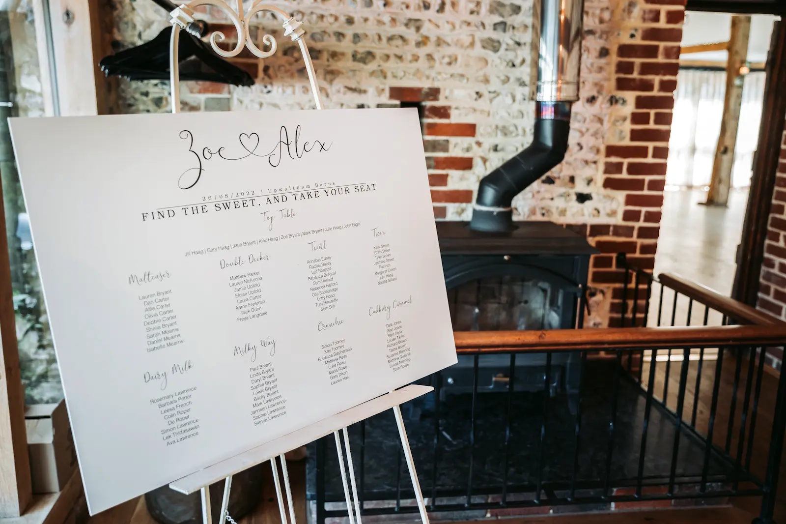 upwaltham barns blog seating plan