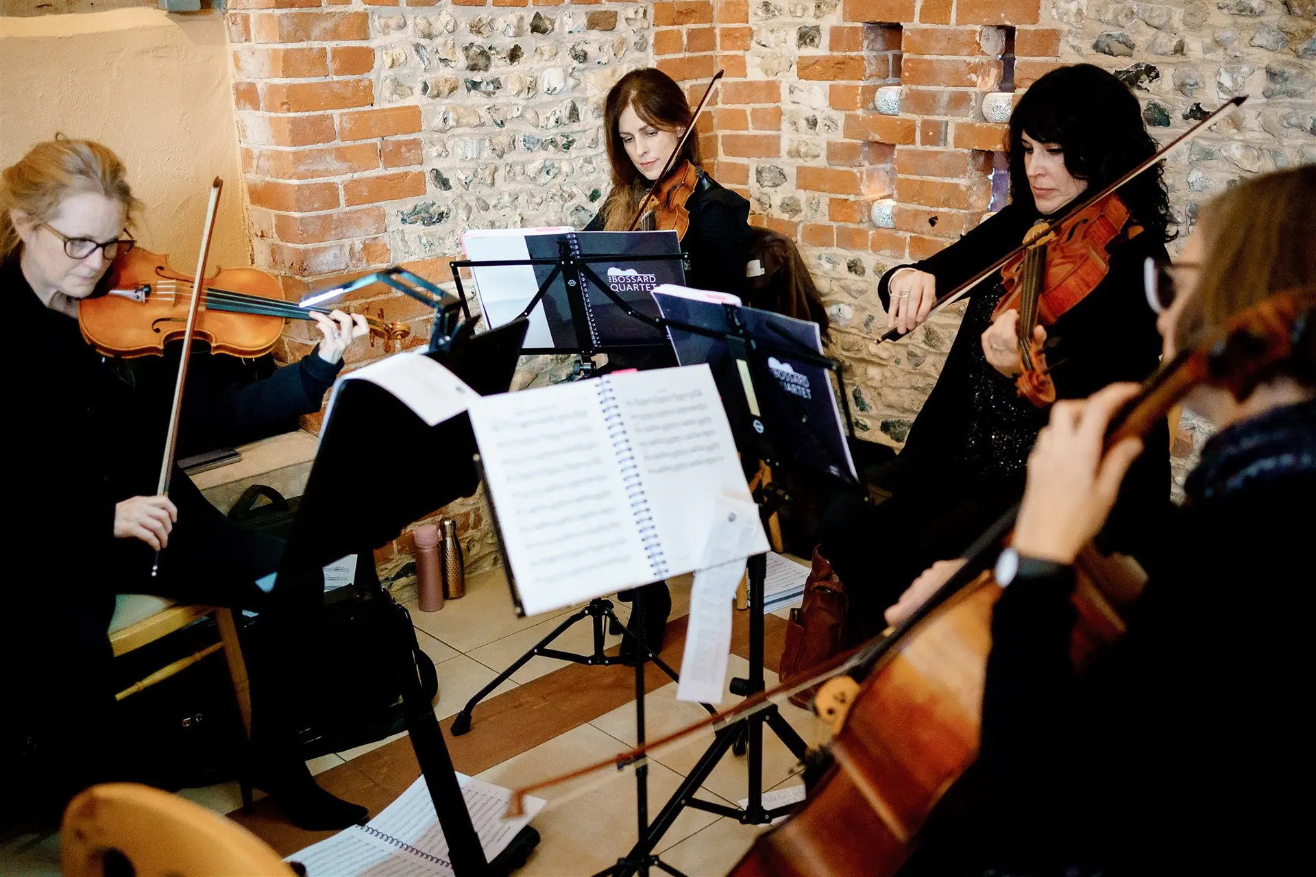 Upwaltham barns wedding ideas string quartet