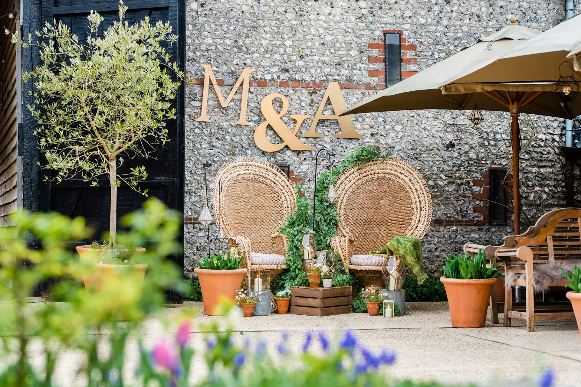 upwaltham barns wedding map courtyard details
