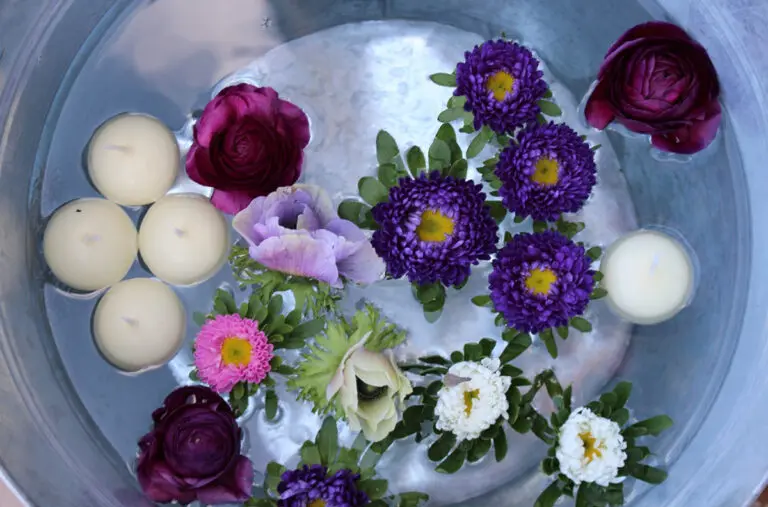 4.Spring wedding flowers metal containers water upwaltham barns