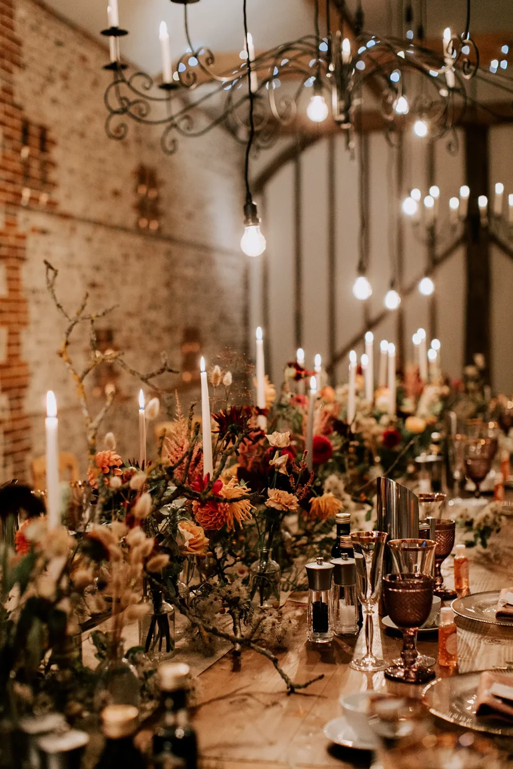 upwaltham barns table detail emma kenny photography