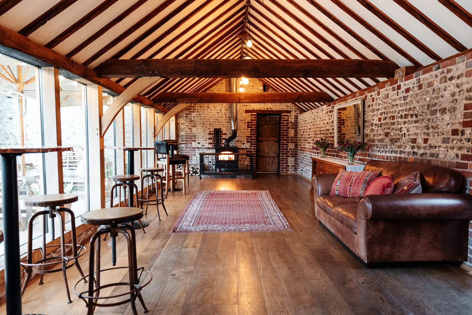 upwaltham barns wedding map the stable bar