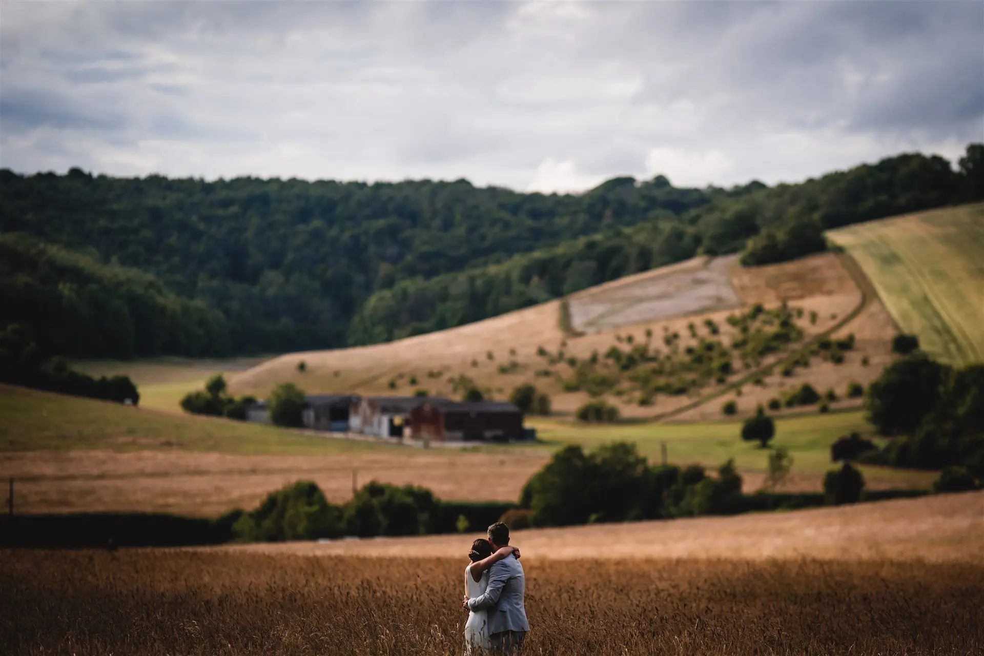 upwaltham barns wedding map valley & fields hug