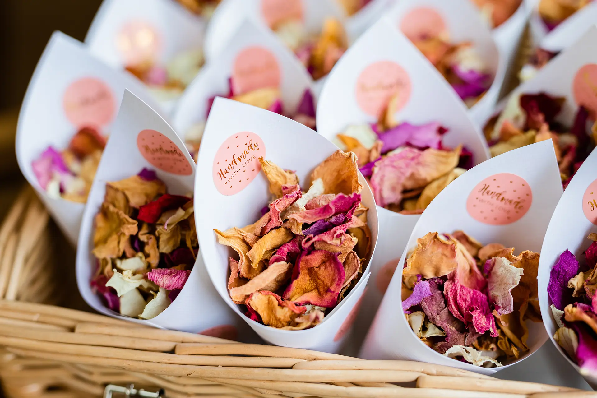 upwaltham barns wedding sustainability confetti