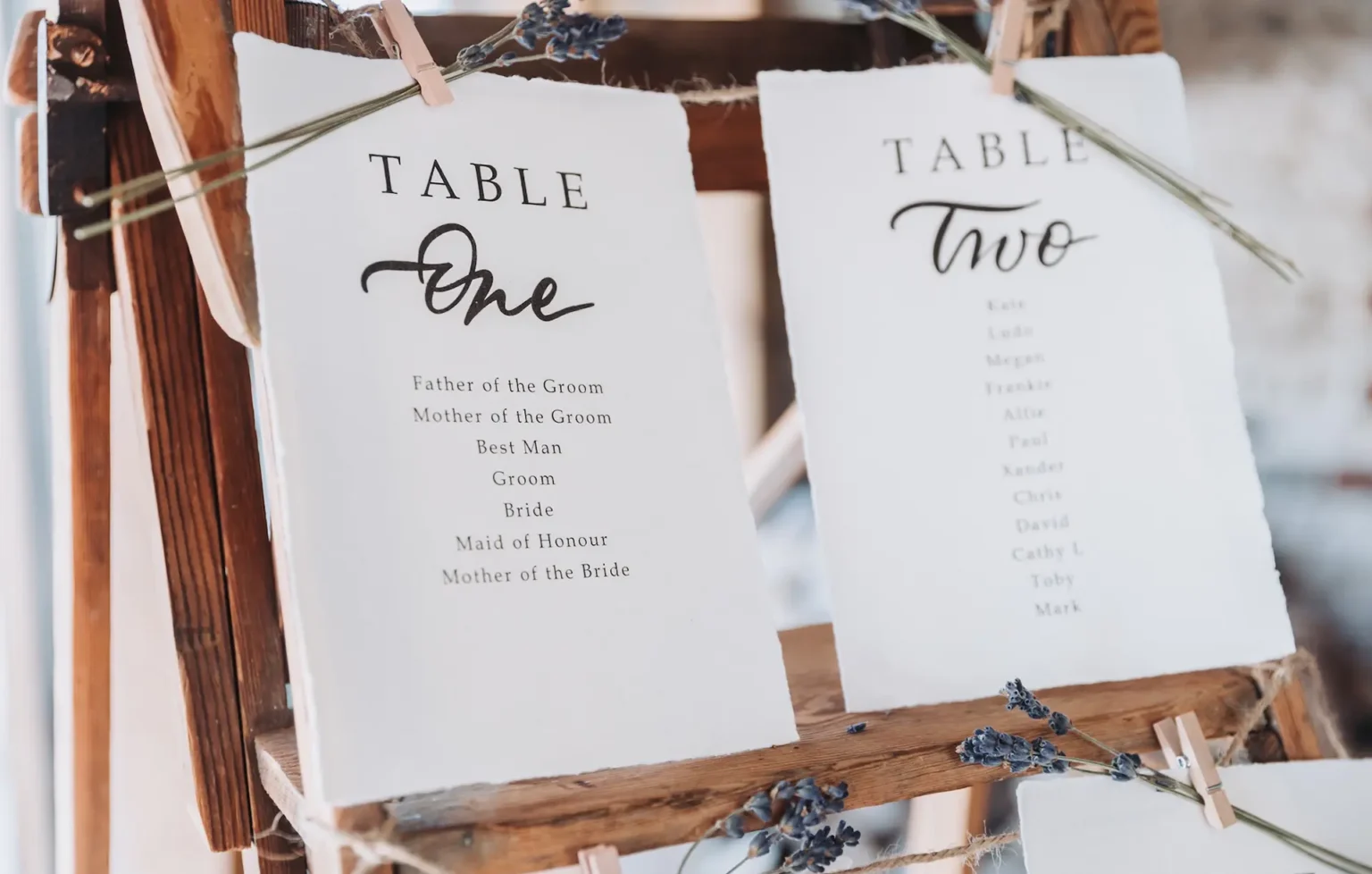 Upwaltham Barns wedding table plans