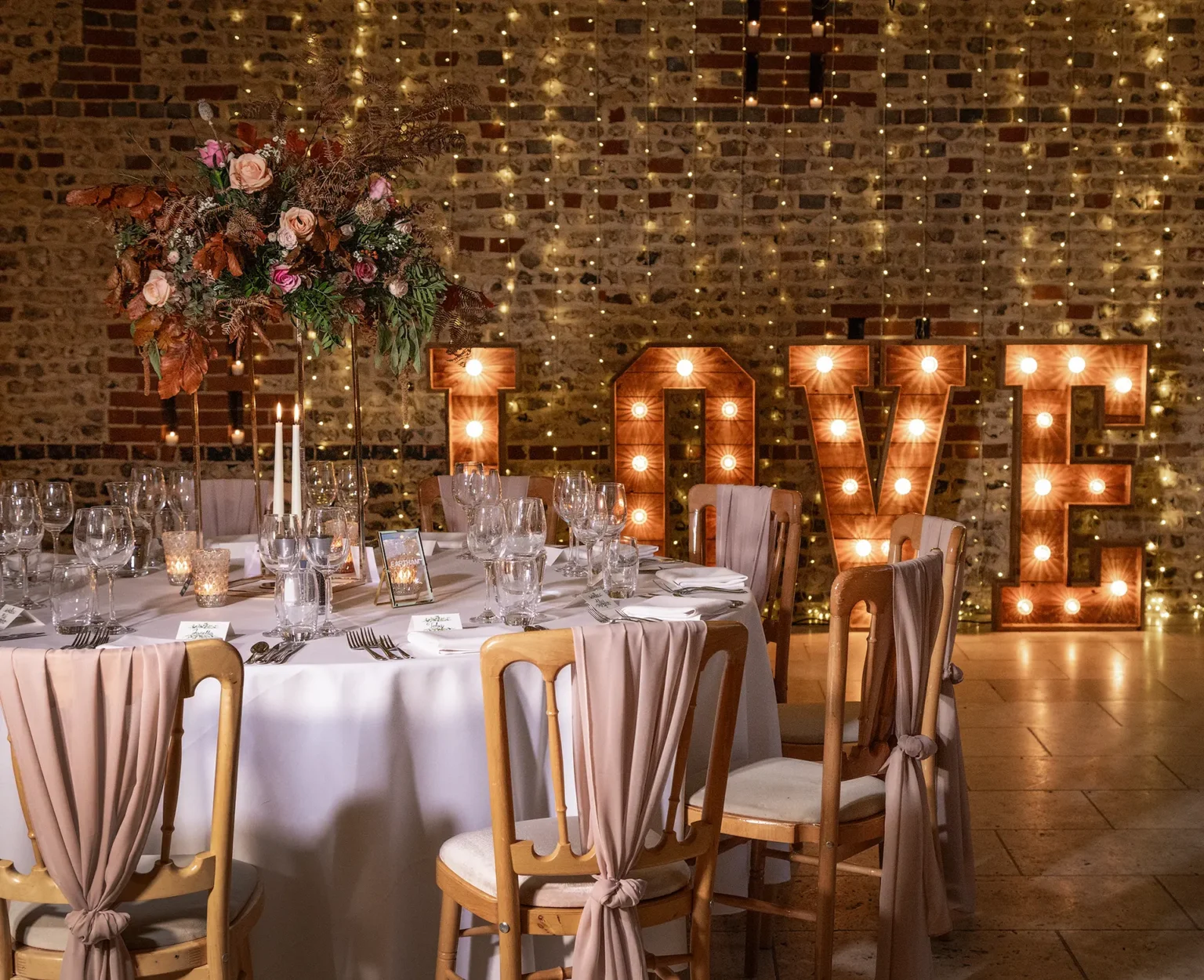 Upwaltham Barns wedding venue South Barn