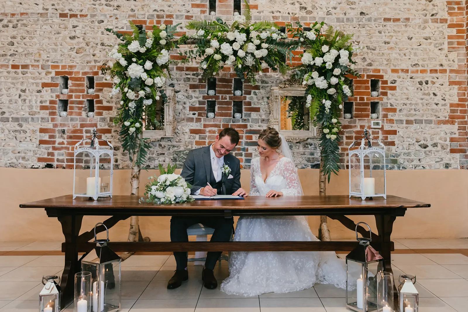 Upwaltham Barns wedding