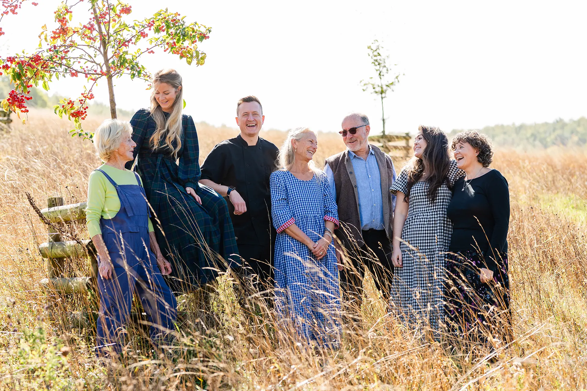 The family team at Upwaltham Barns wedding venue